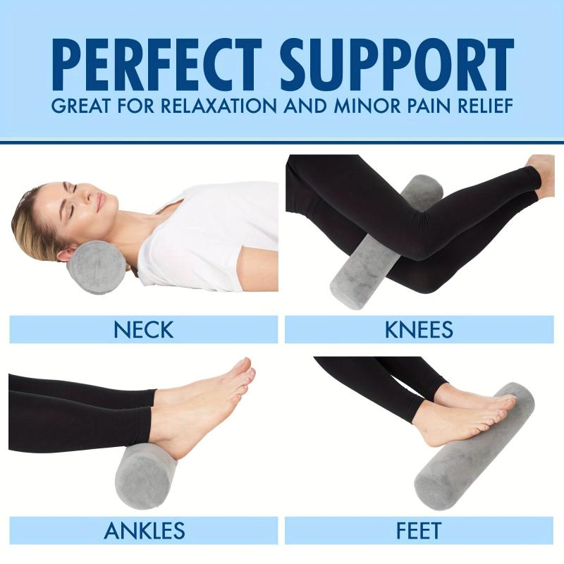 Memory Foam Neck Support Pillow Bolster for Sleeping