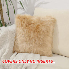 European Wool Plush Pillowcase Sofa Pillowcase - Pillow Not Included