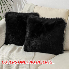 European Wool Plush Pillowcase Sofa Pillowcase - Pillow Not Included