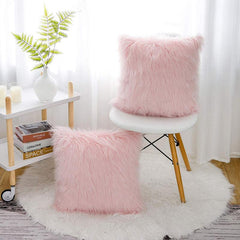 European Wool Plush Pillowcase Sofa Pillowcase - Pillow Not Included