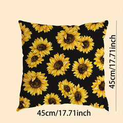 Wind Sunflower Printed Sofa Pillow