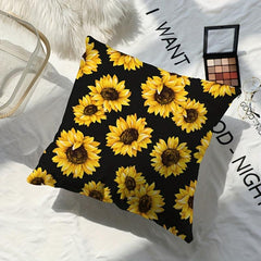 Wind Sunflower Printed Sofa Pillow