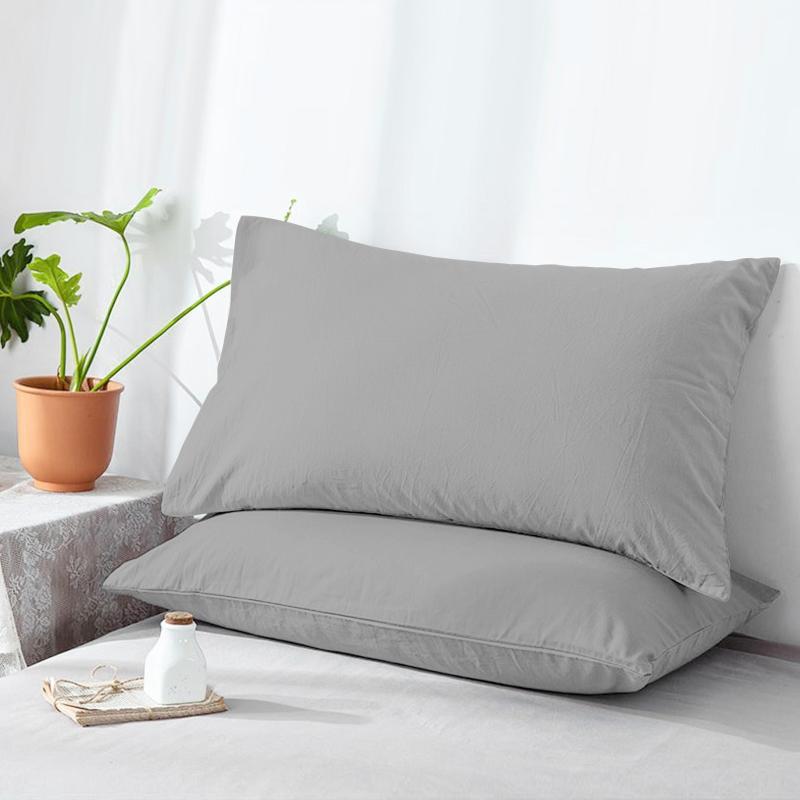 2pcs Plain Throw Pillow Cover for Home Decoration
