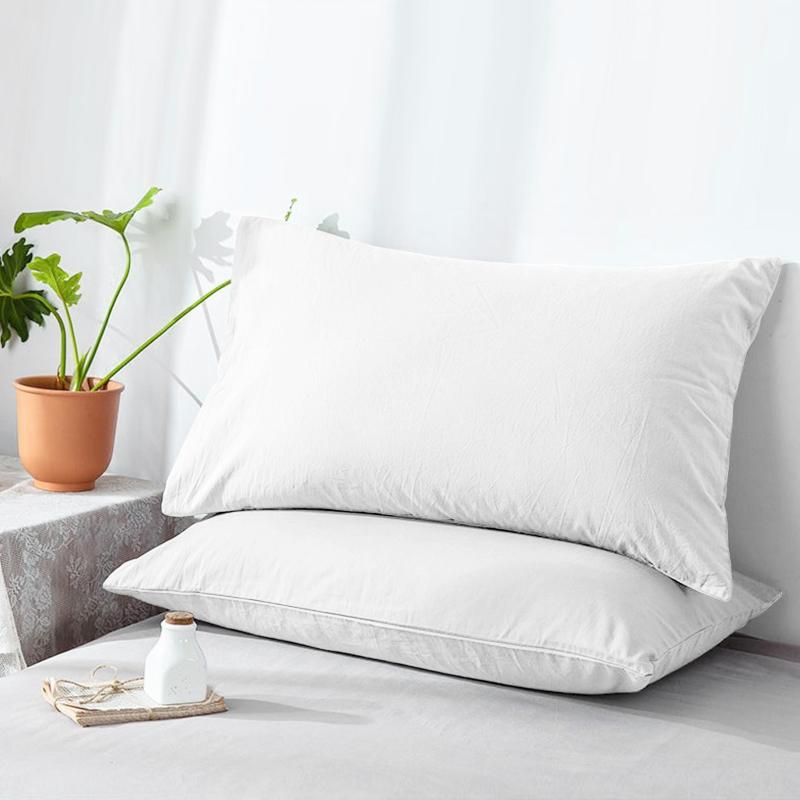 2pcs Plain Throw Pillow Cover for Home Decoration