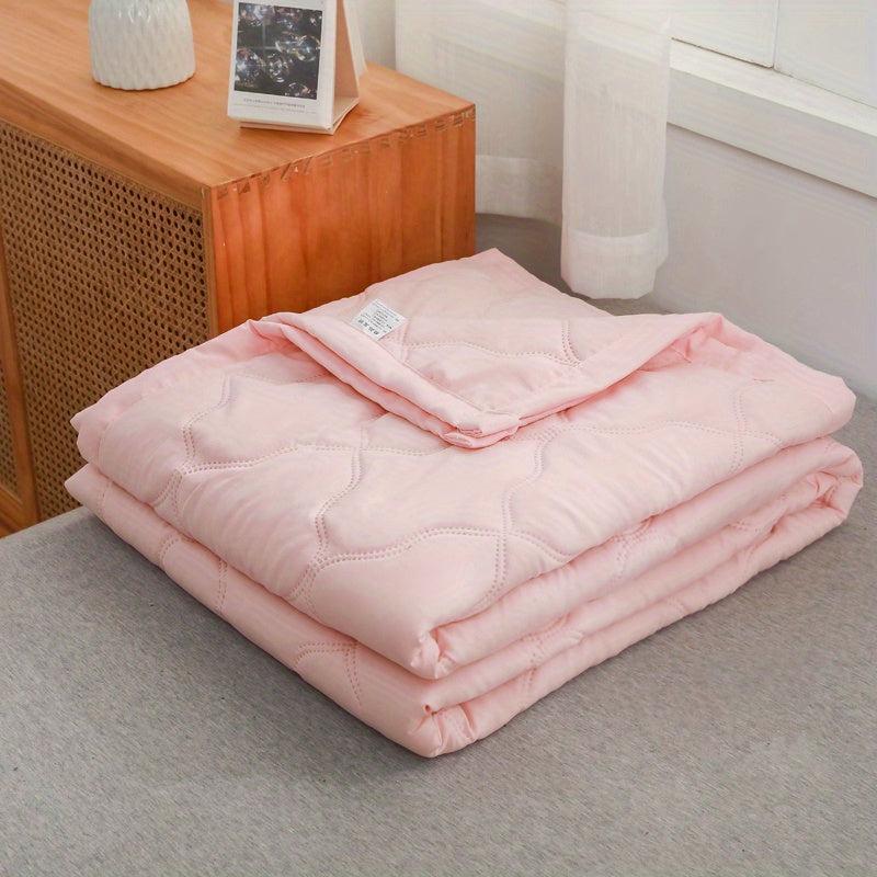 1pc Summer Quilt Polyester Fiber Bedding Soft Cozy Quilt Bedroom Guest Room