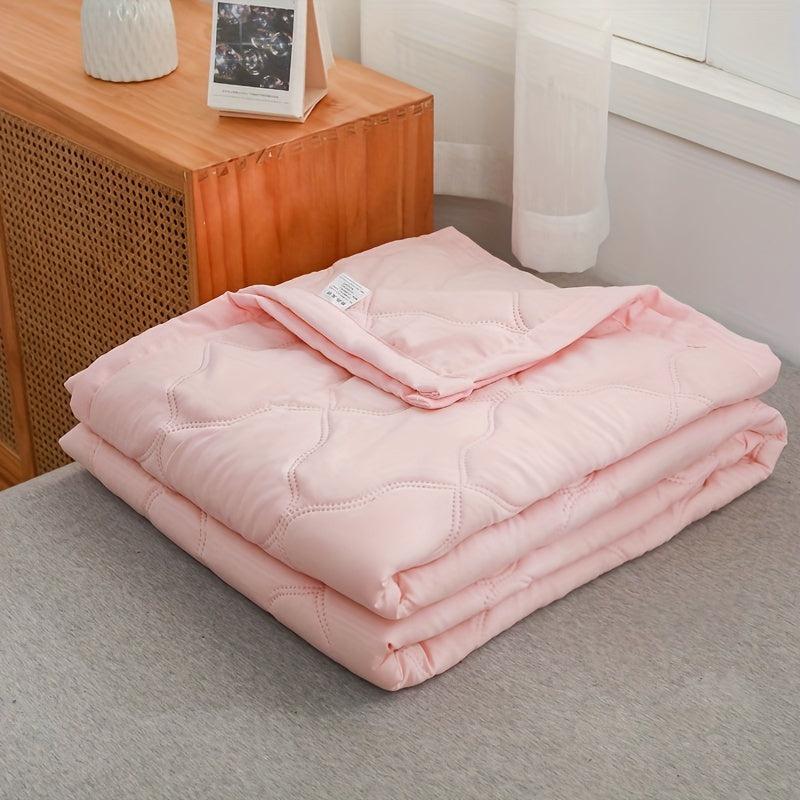 1pc Summer Quilt Polyester Fiber Bedding Soft Cozy Quilt Bedroom Guest Room