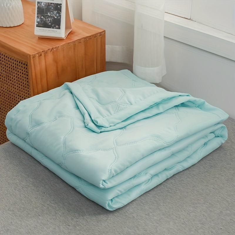 1pc Summer Quilt Polyester Fiber Bedding Soft Cozy Quilt Bedroom Guest Room