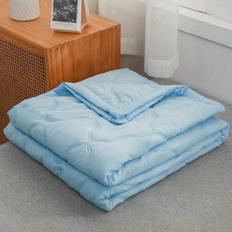 1pc Summer Quilt Polyester Fiber Bedding Soft Cozy Quilt Bedroom Guest Room