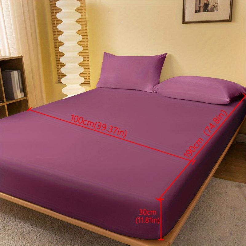 Soft Brushed Fitted Sheet - Purple Solid Color