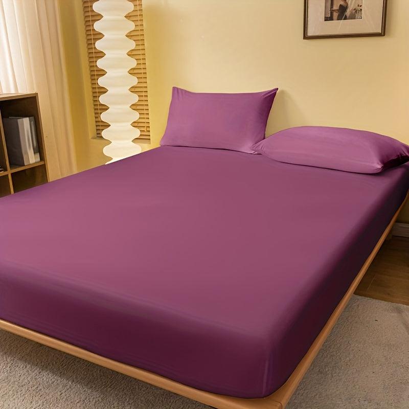 Soft Brushed Fitted Sheet - Purple Solid Color