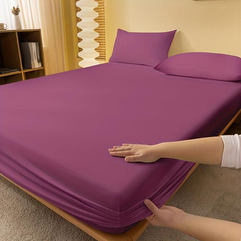 Soft Brushed Fitted Sheet - Purple Solid Color