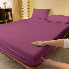 Soft Brushed Fitted Sheet - Purple Solid Color