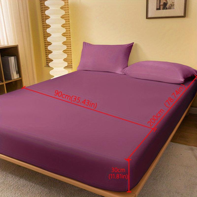 Soft Brushed Fitted Sheet - Purple Solid Color