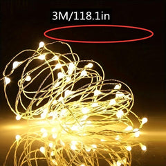Waterproof Fairy String Lights 50/100LED Operated Copper Wire Decorative Light