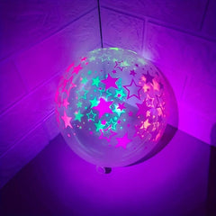 10pcs 12 Inch Dot Heart Pattern UV Luminescent Balloons for Birthday Wedding
