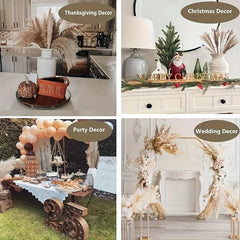 50pcs Rustic Pampas Grass Boho Decor for Weddings and Parties