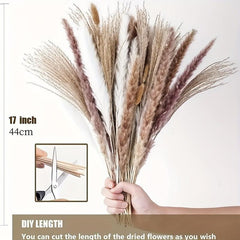 50pcs Rustic Pampas Grass Boho Decor for Weddings and Parties