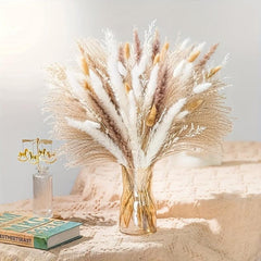 50pcs Rustic Pampas Grass Boho Decor for Weddings and Parties