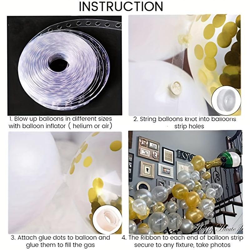 Champagne Bottle Balloon Garland Arch Set Happy Year Decoration