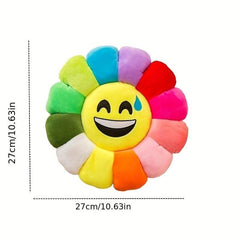 Flower Plush Pillow Smiling Face Soft And Comfortable Colorful Plush Toys