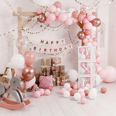 5pcs Transparent Balloon Boxes With 27 Letters Clear Block Boxes Backdrop
