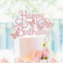 Butterfly Cake Toppers Girl Birthday Party Decor