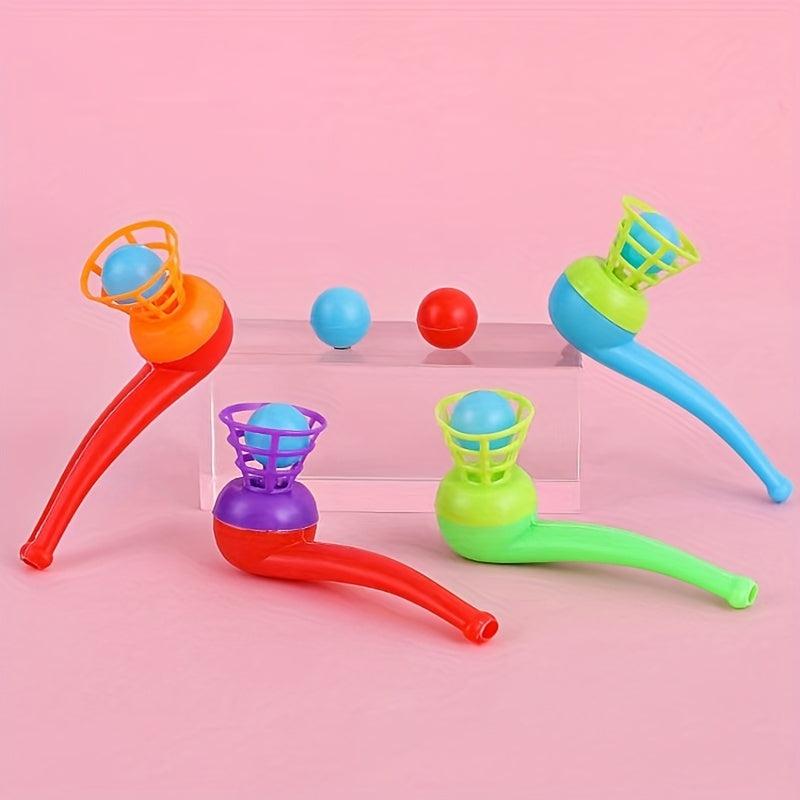 8pcs Blowing Ball Game for Kids - Balance Training Fun Party Game