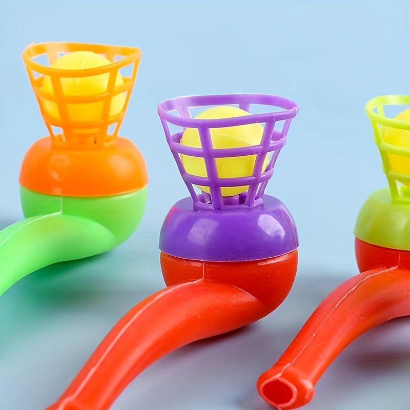 8pcs Blowing Ball Game for Kids - Balance Training Fun Party Game