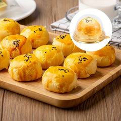 50pcs Mini Dessert Cake Box Transparent Cup Cake Pastry Baking Packaging Box