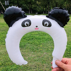 10pcs Zoo Animal Inflatable Headbands Safari Balloon Hair Hoop