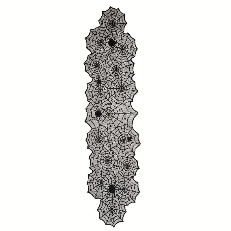 Gothic Halloween Lace Table Runner 44x180cm