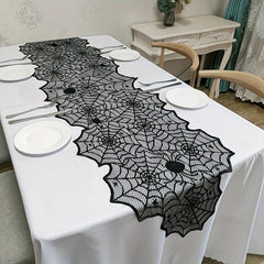 Gothic Halloween Lace Table Runner 44x180cm