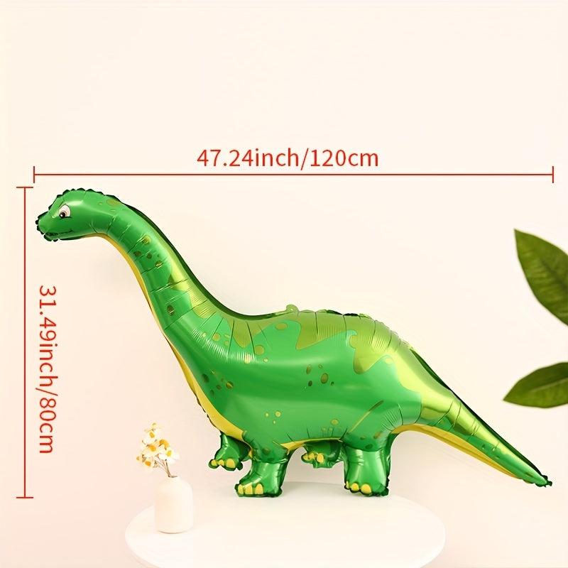 Dinosaur Foil Balloons and Banner for Birthday Party - Cartoon Dinosaur Balloons