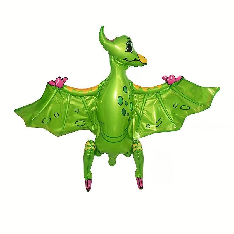 Dinosaur Foil Balloons and Banner for Birthday Party - Cartoon Dinosaur Balloons