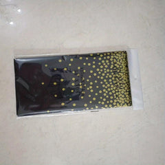 Golden Foil Dot Birthday Tablecloth Disposable Rectangle Table Cover for Party