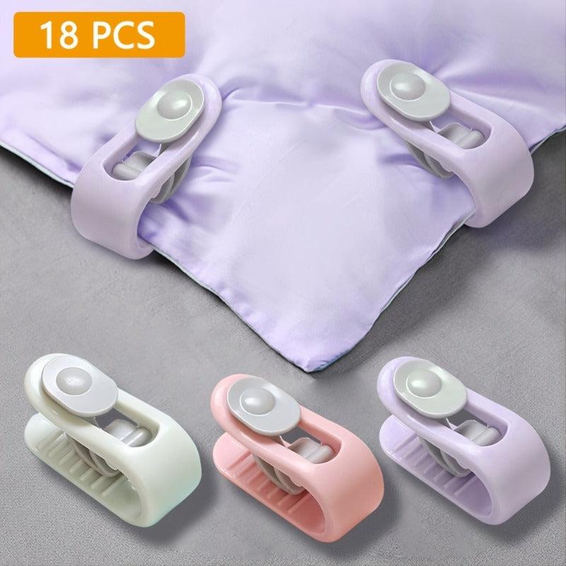 6pcs Duvet Clips Non Slip Quilt Blanket Fixer Fastener Buckle For Bed Sheet