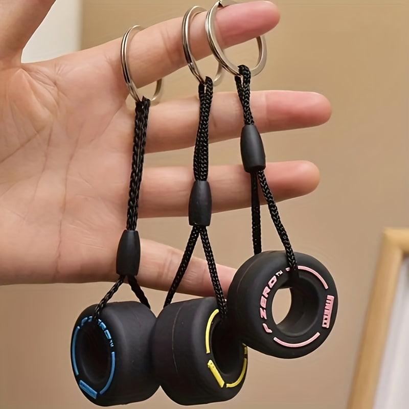 Cartoon PVC Soft Rubber Keychain Unique Car Bag Key Ring Gift