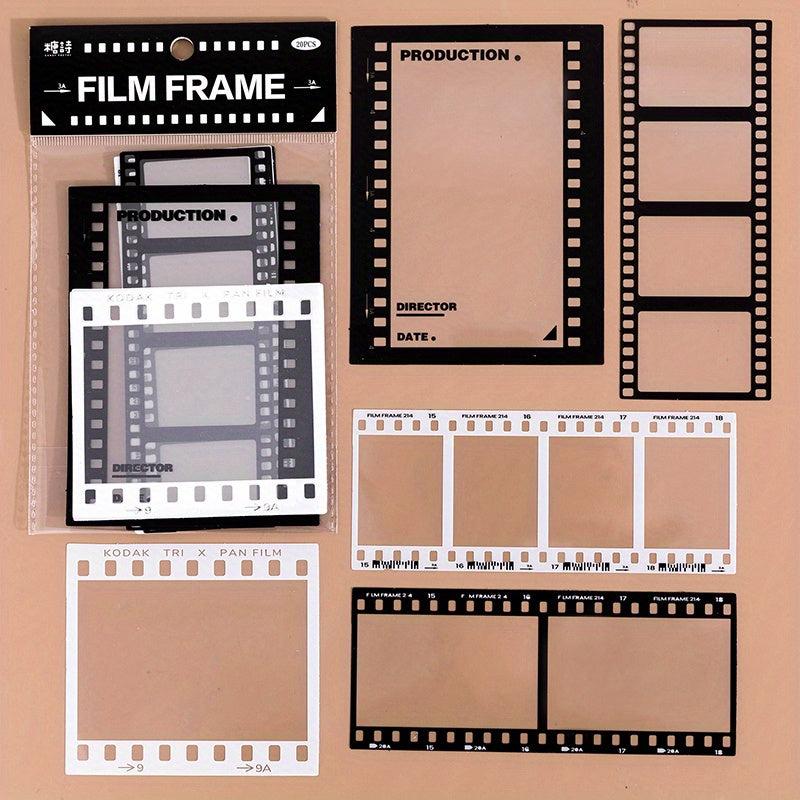 15 Sheets Transparent Retro Adhesive Sheet Sticker Pack for Scrapbooking
