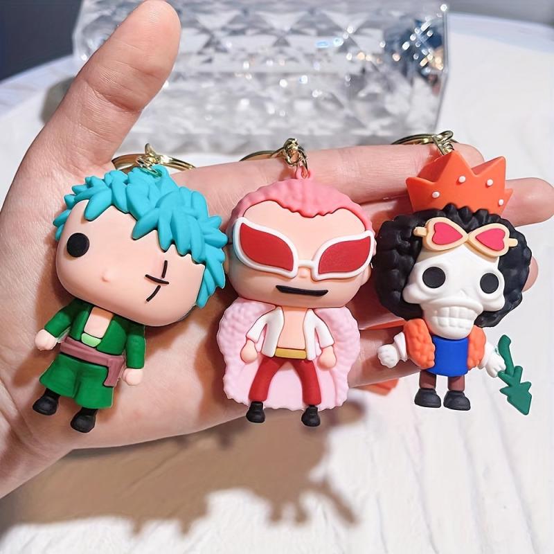 Big Head Anime Doll Keychain Ace Backpack Pendant Party Gift