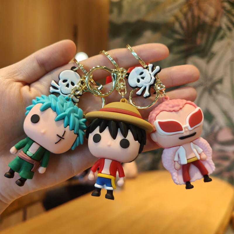 Big Head Anime Doll Keychain Ace Backpack Pendant Party Gift