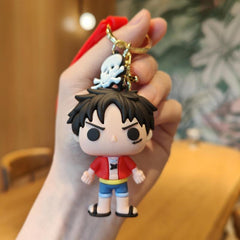Big Head Anime Doll Keychain Ace Backpack Pendant Party Gift