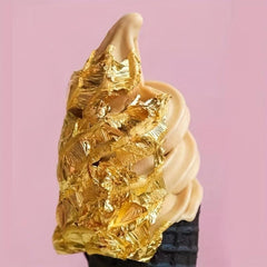Golden Foil Cake Decoration Shards