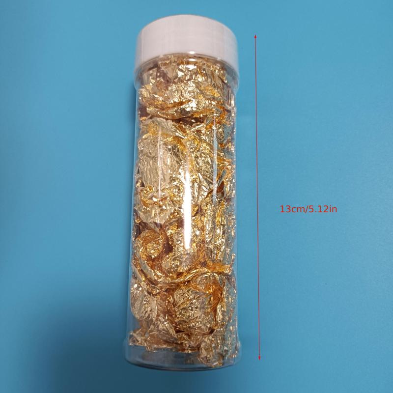 Golden Foil Cake Decoration Shards