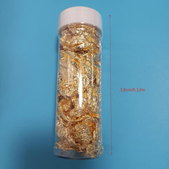Golden Foil Cake Decoration Shards