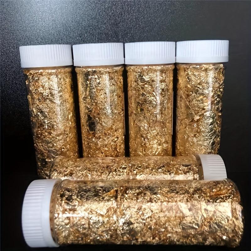Golden Foil Cake Decoration Shards
