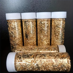 Golden Foil Cake Decoration Shards