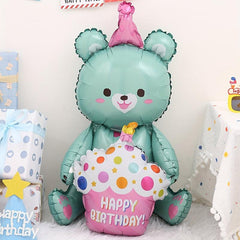 Cake Balloon Bear Photo Ballon Party Birthday Wedding Room Decor