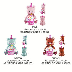 Cake Balloon Bear Photo Ballon Party Birthday Wedding Room Decor