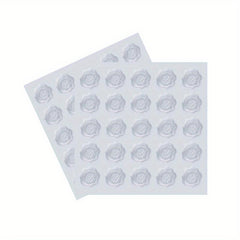 50pcs Golden Embossed Wax Seal Heart Envelope Seals Wedding Invitations