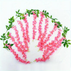 Artificial Wisteria Vine Silk Flowers Garland for Wedding Arch